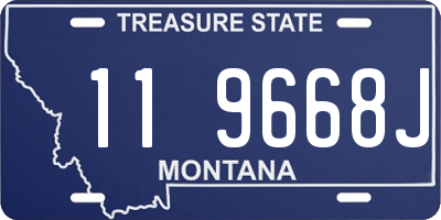MT license plate 119668J