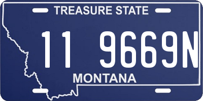 MT license plate 119669N