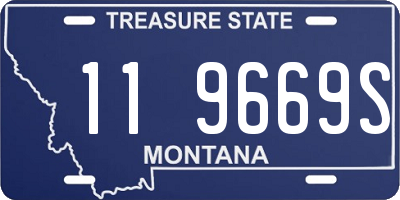 MT license plate 119669S