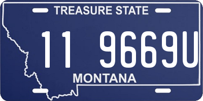 MT license plate 119669U