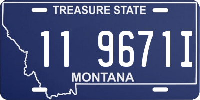 MT license plate 119671I