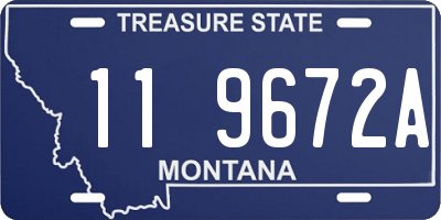 MT license plate 119672A