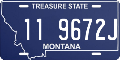 MT license plate 119672J