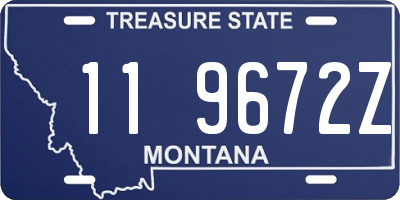 MT license plate 119672Z