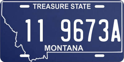 MT license plate 119673A