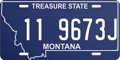 MT license plate 119673J