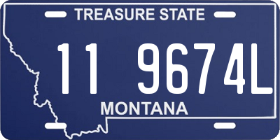 MT license plate 119674L