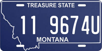 MT license plate 119674U