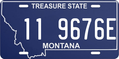 MT license plate 119676E