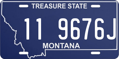 MT license plate 119676J