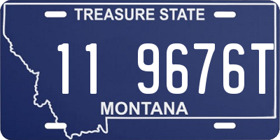 MT license plate 119676T