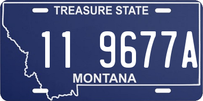 MT license plate 119677A