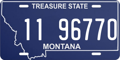 MT license plate 119677O