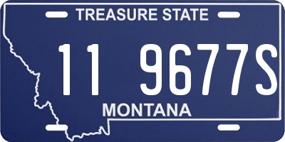 MT license plate 119677S