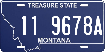MT license plate 119678A