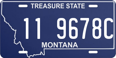 MT license plate 119678C