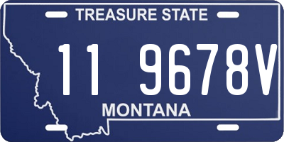 MT license plate 119678V