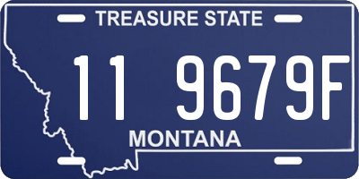 MT license plate 119679F