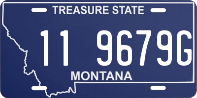 MT license plate 119679G