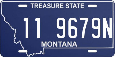 MT license plate 119679N