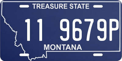 MT license plate 119679P