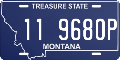 MT license plate 119680P