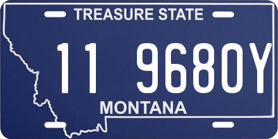 MT license plate 119680Y