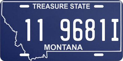 MT license plate 119681I