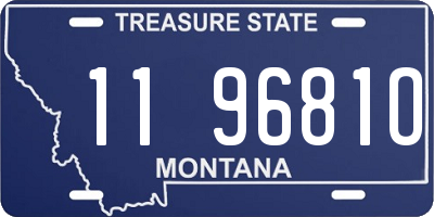 MT license plate 119681O