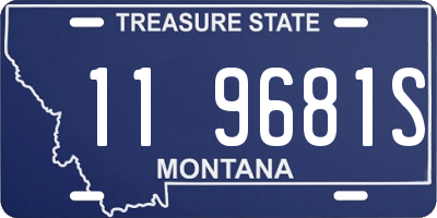 MT license plate 119681S