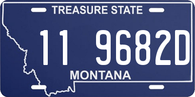 MT license plate 119682D
