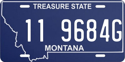 MT license plate 119684G