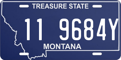 MT license plate 119684Y