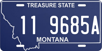 MT license plate 119685A