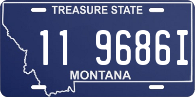 MT license plate 119686I