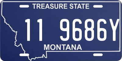 MT license plate 119686Y
