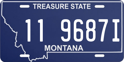 MT license plate 119687I