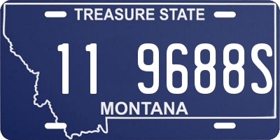 MT license plate 119688S
