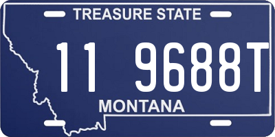 MT license plate 119688T