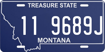 MT license plate 119689J