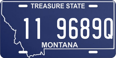 MT license plate 119689Q