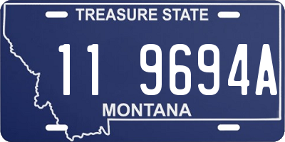 MT license plate 119694A