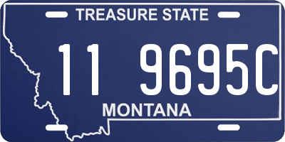 MT license plate 119695C