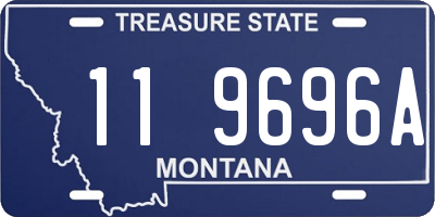 MT license plate 119696A