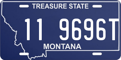 MT license plate 119696T