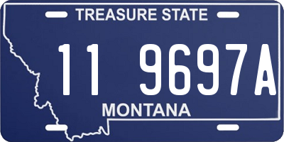 MT license plate 119697A