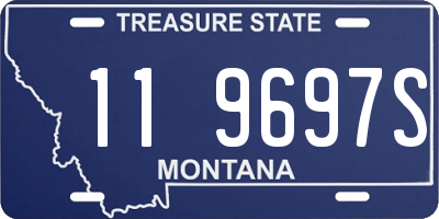 MT license plate 119697S