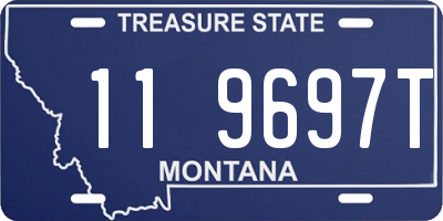 MT license plate 119697T