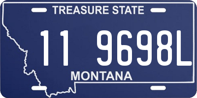 MT license plate 119698L