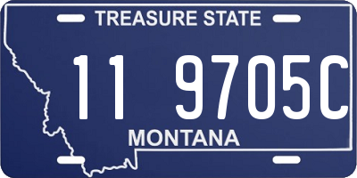 MT license plate 119705C